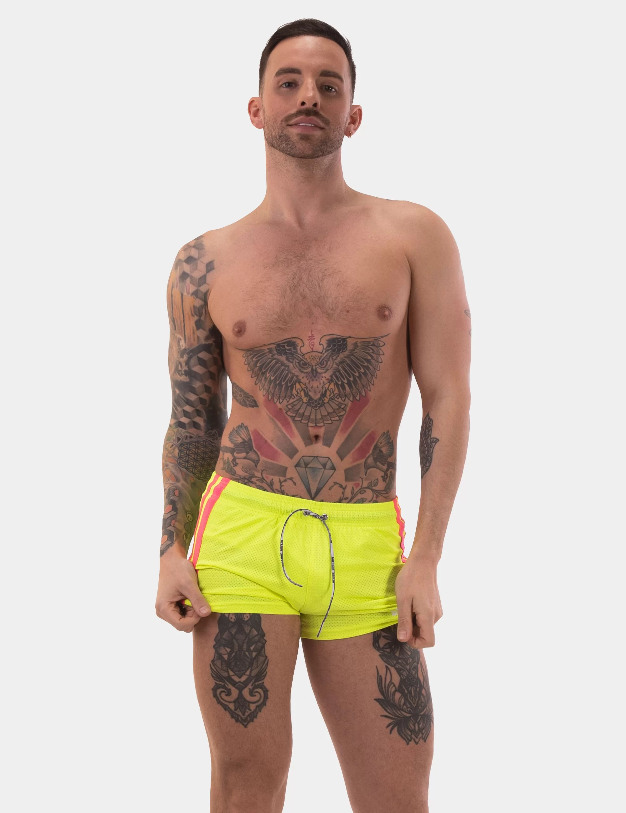 Short Timur - Neongreen-Neonpink