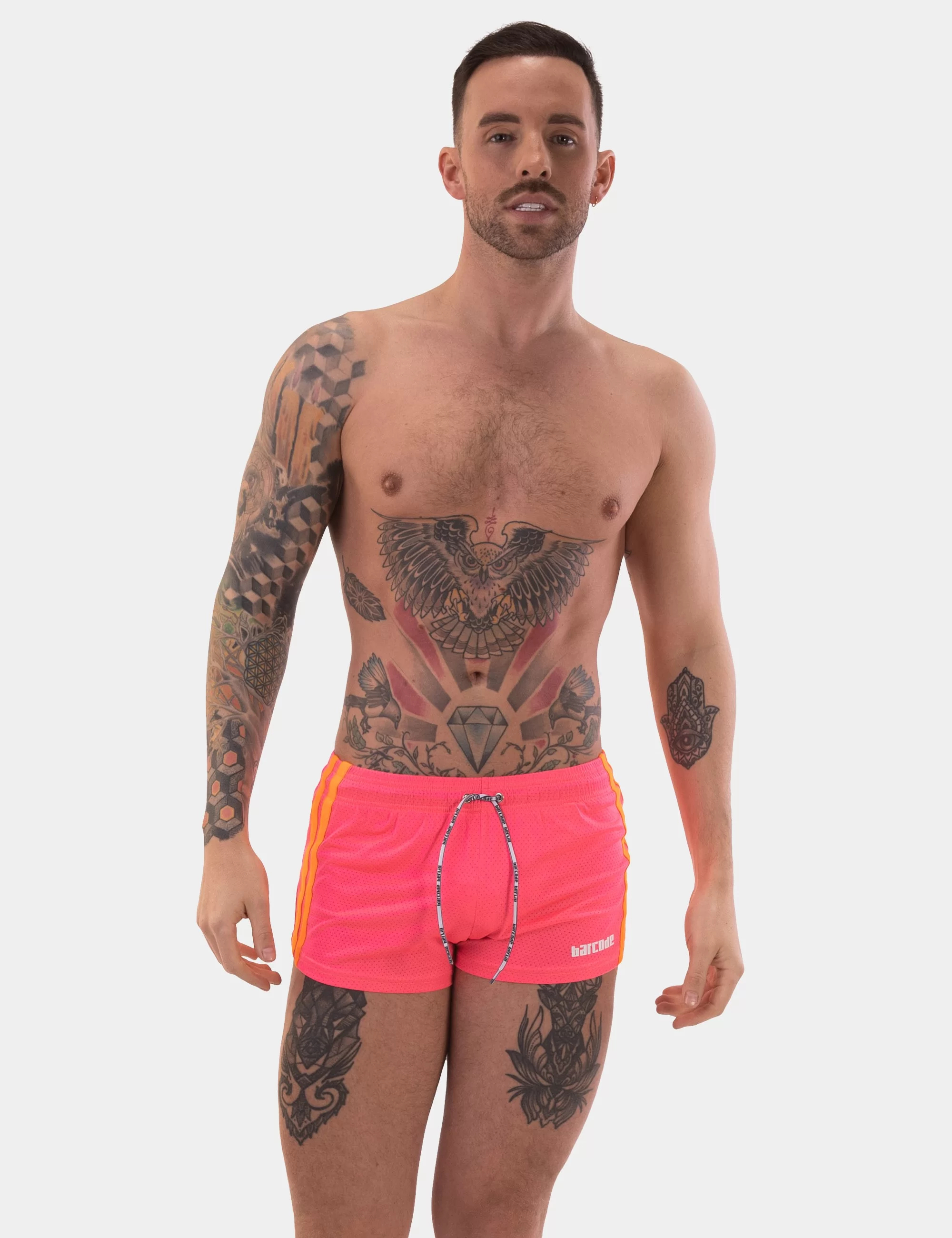 Short Timur - Neonpink-Neonorange