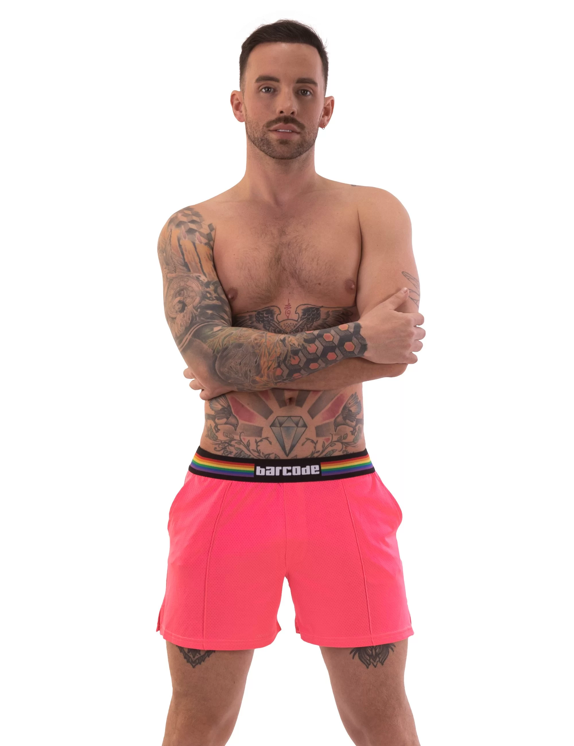 Barcode Pride Short - Neonpink Barcode Pride Short - Neonpink