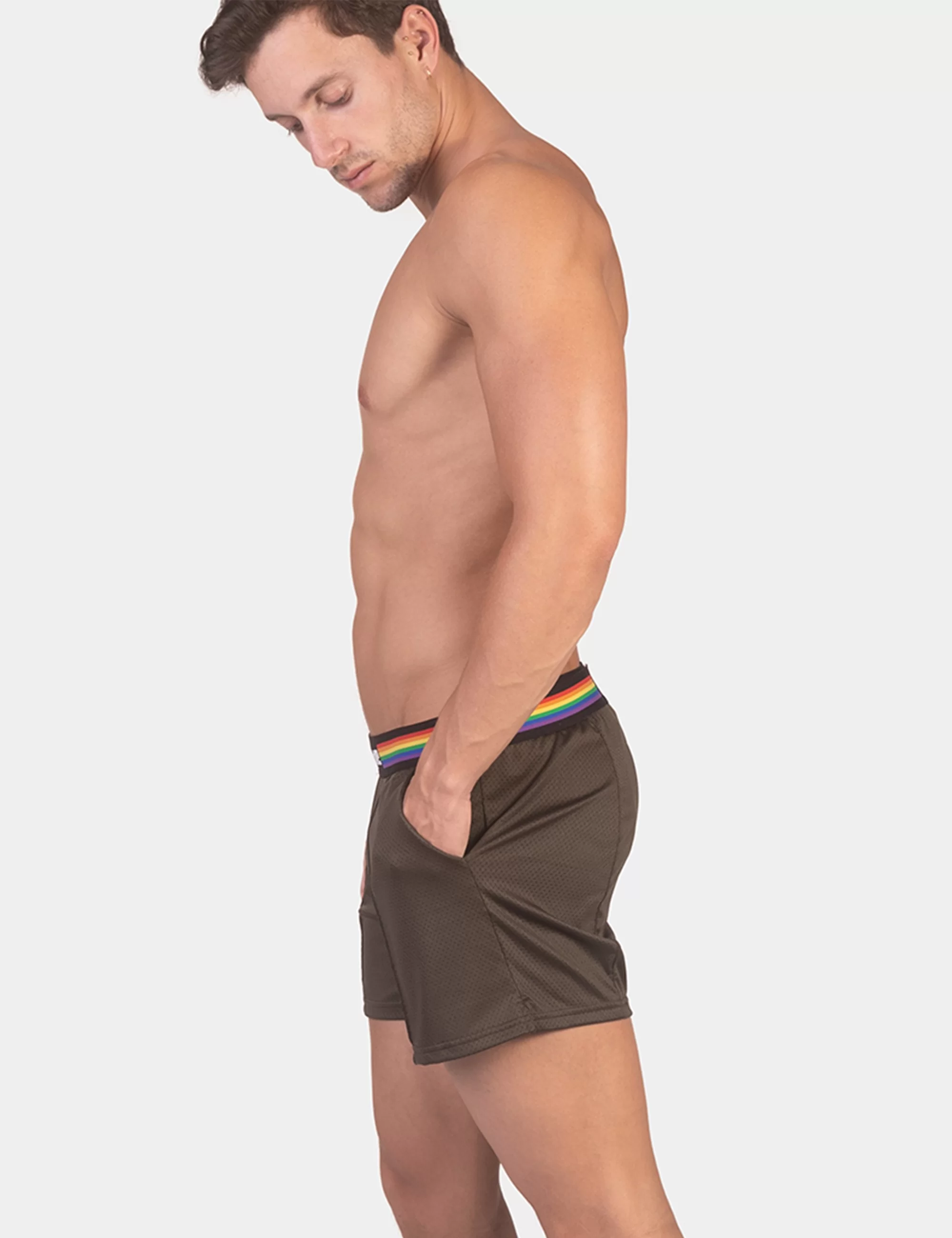 Barcode Pride Short - Olive