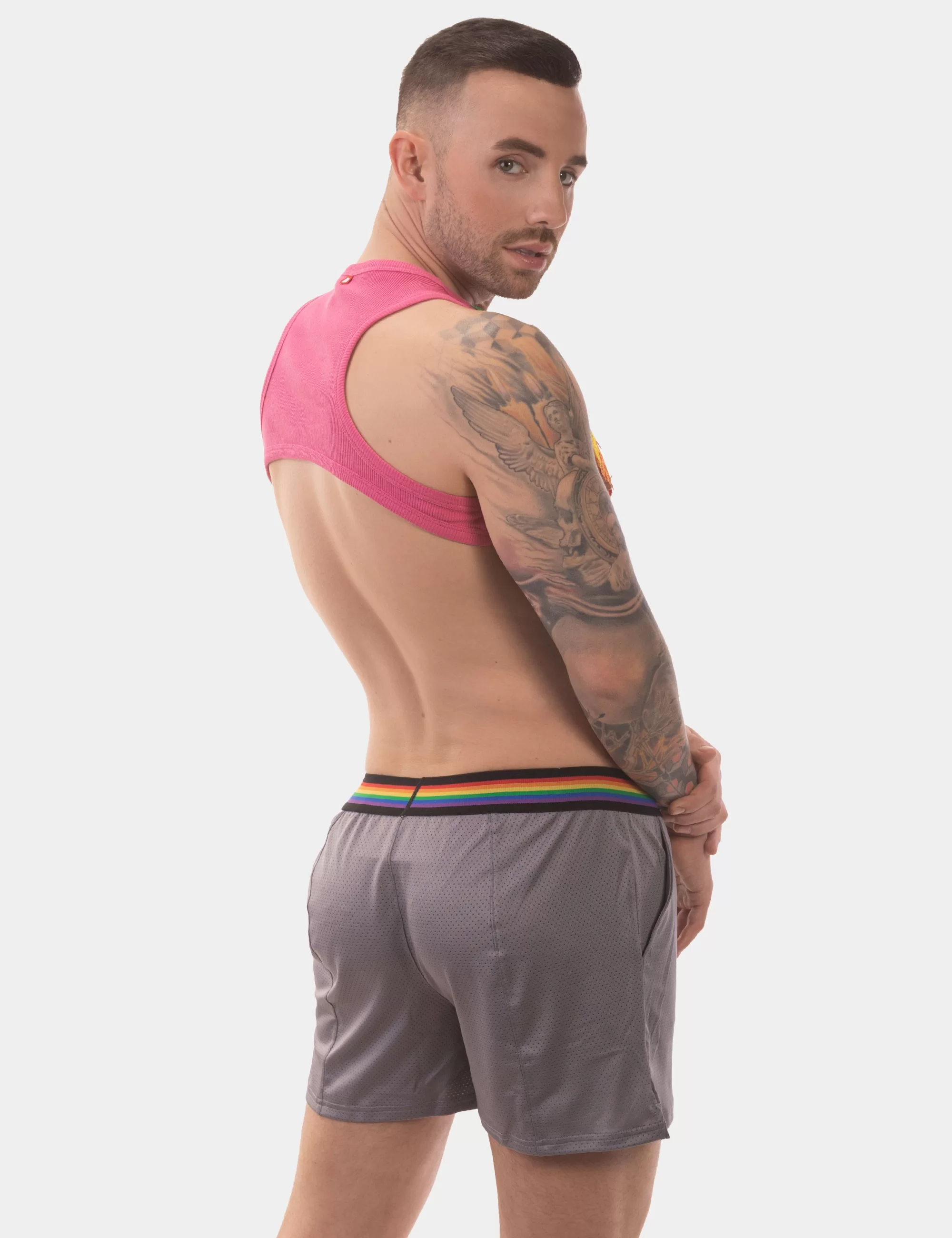 Barcode Pride Short - Grey