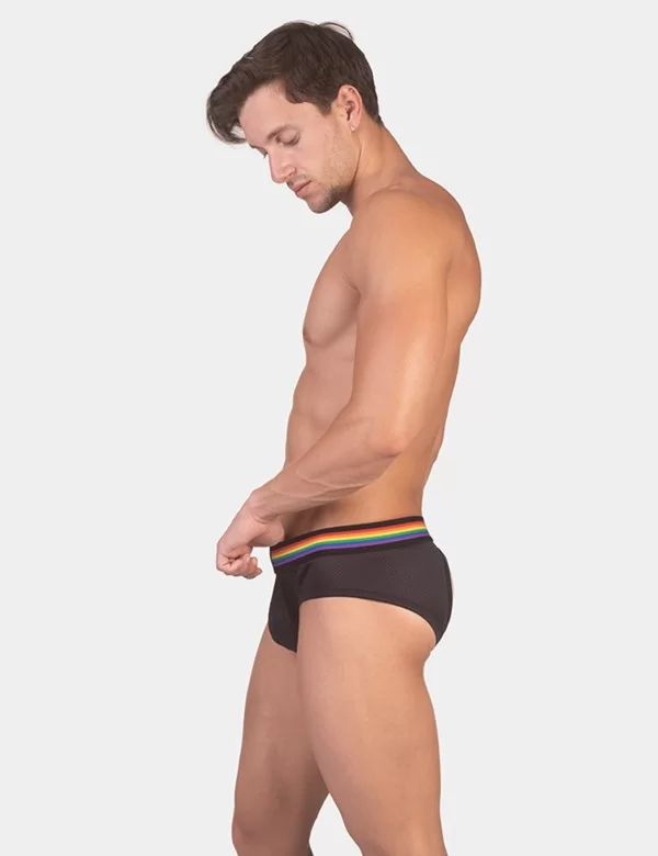 Backless Brief Pride - Black