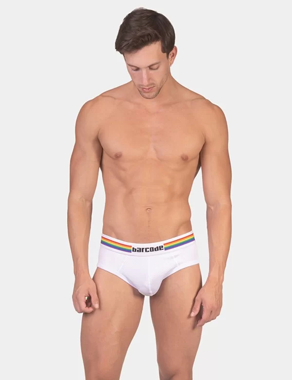 Backless Brief Pride - White