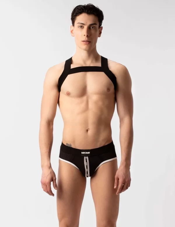 Mesh Brief Sicile - Black-White