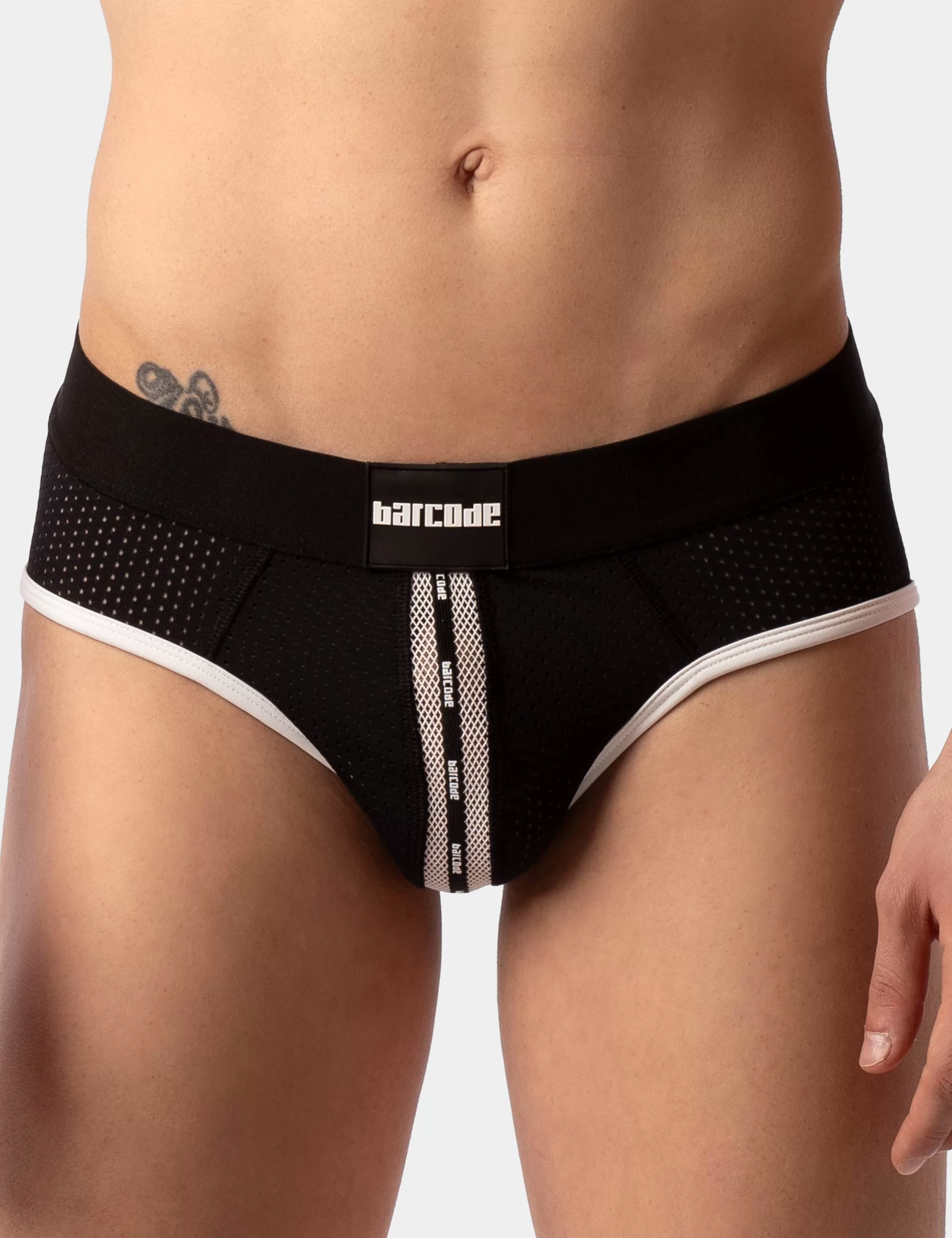 Mesh Brief Sicile - Black-White