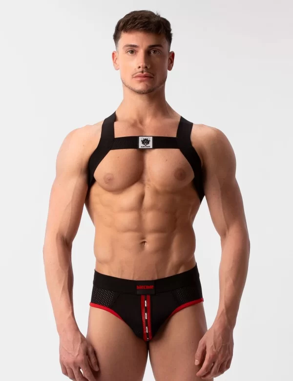 Mesh Brief Sicile - Black-Red