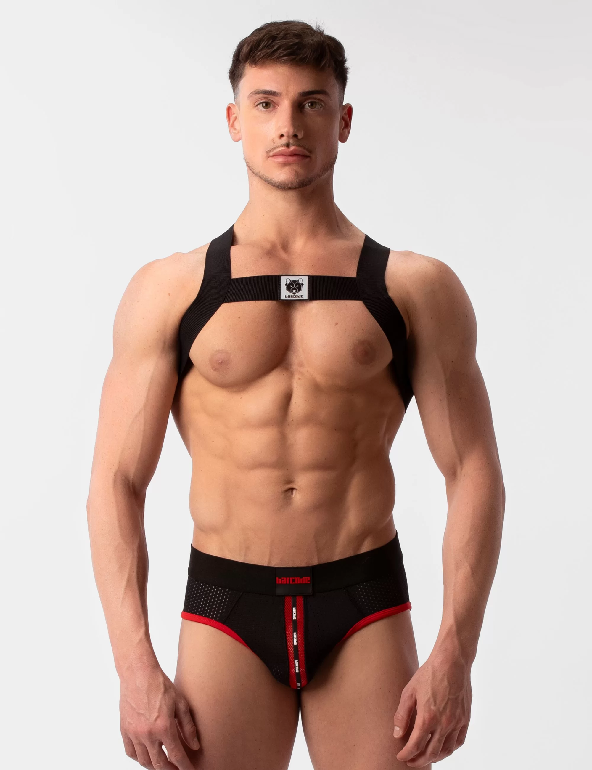 Mesh Brief Sicile - Black-Red