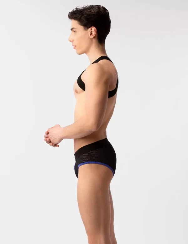 Mesh Brief Sicile - Black-Blue