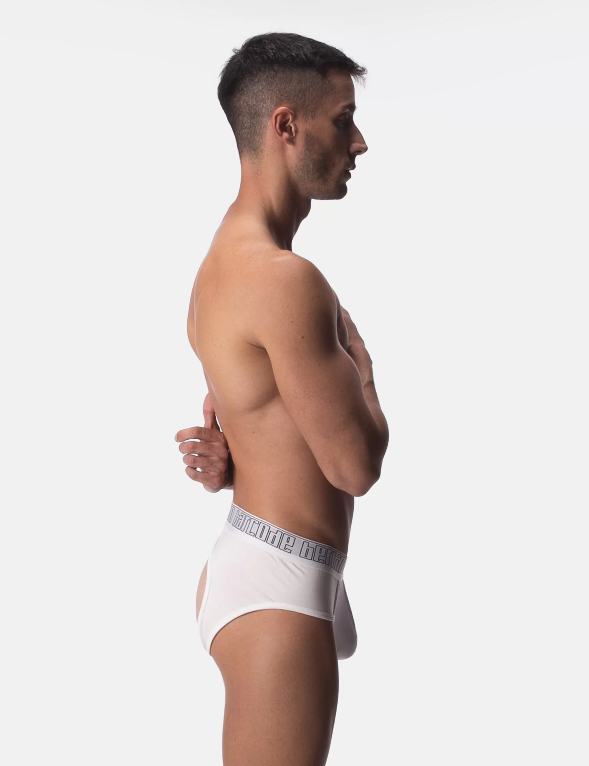 Modal Backless Brief Aoki - White