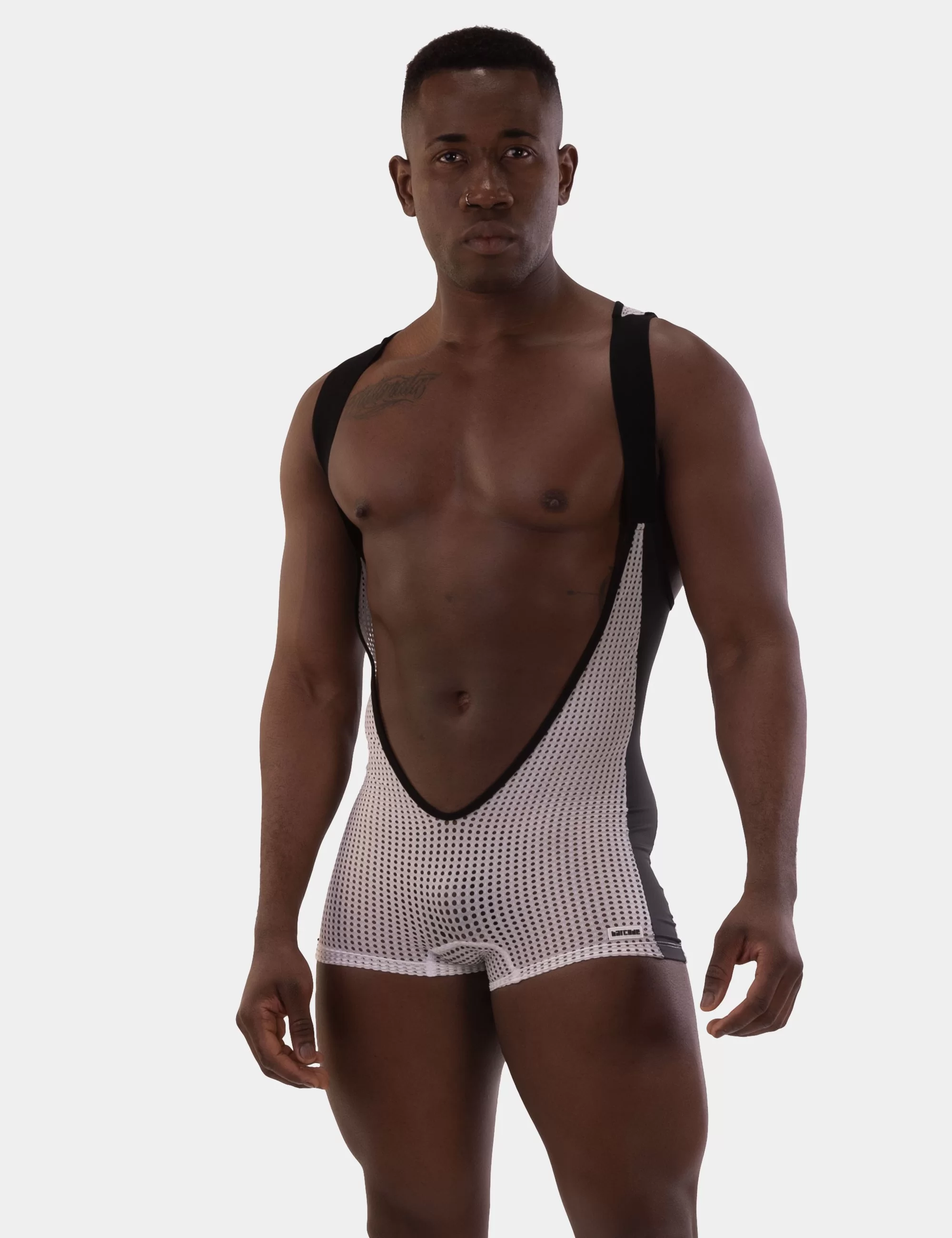 Singlet Sanke - White-Black