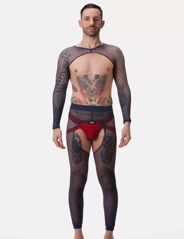 Fishnet Sleeves Poggio - Navy