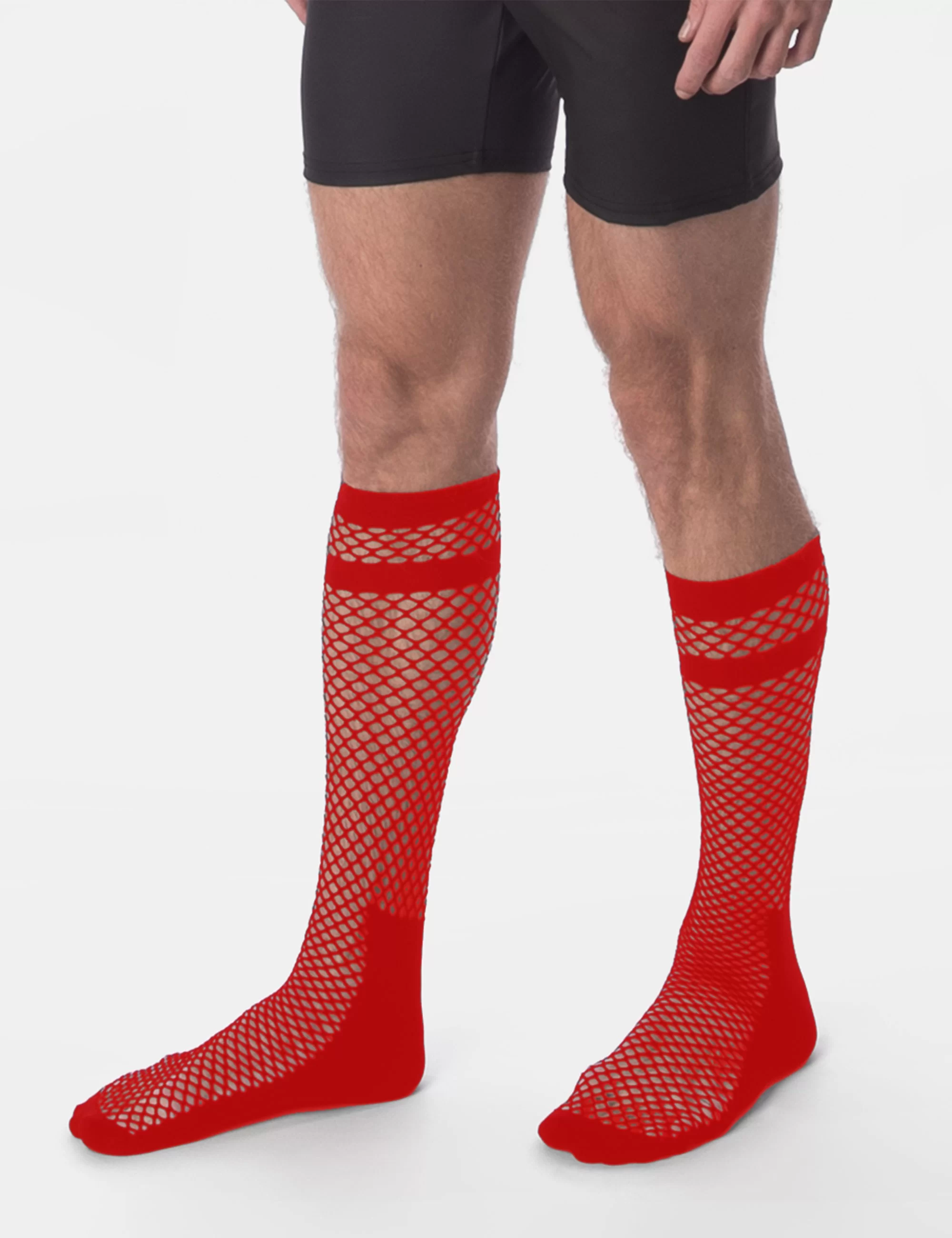 Fishnet Socks Cala - Red