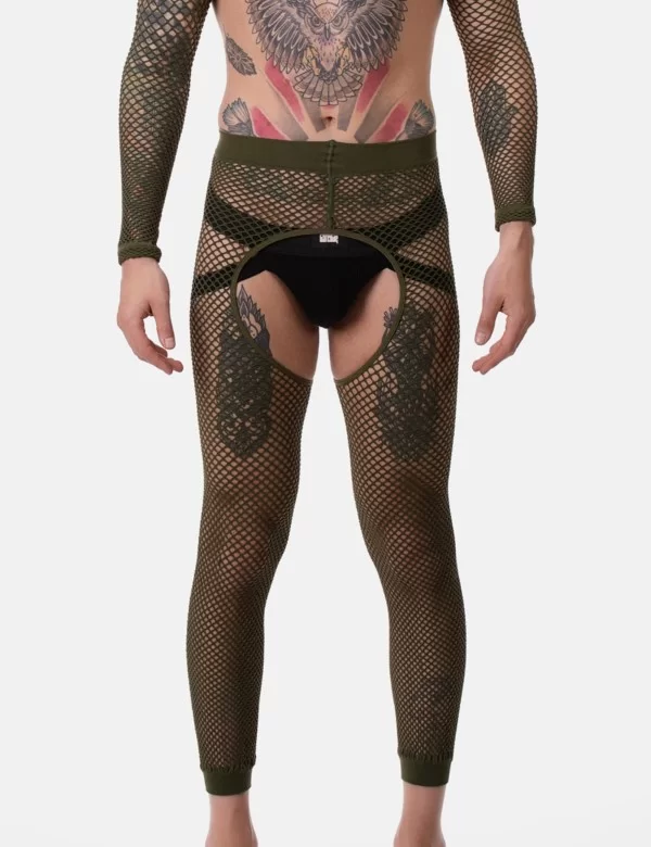 Fishnet Leggings Cacci - Army