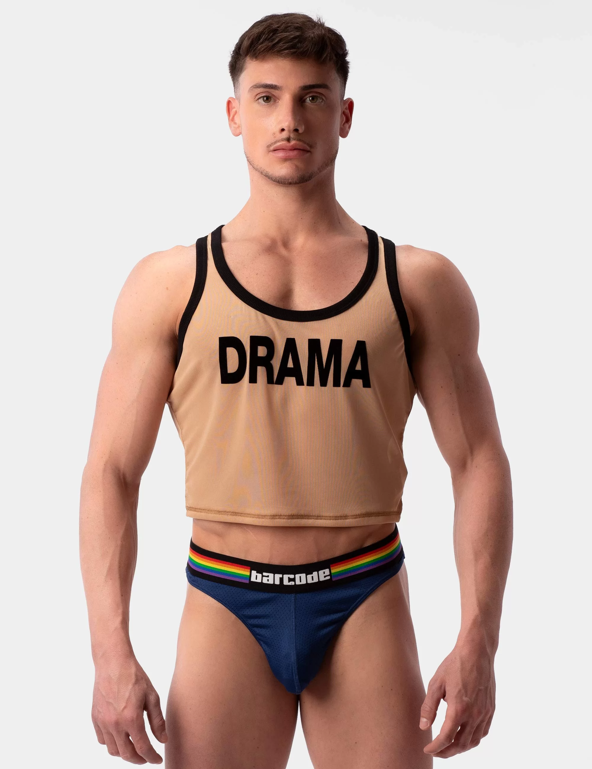 Barcode Pride Thong - Navy