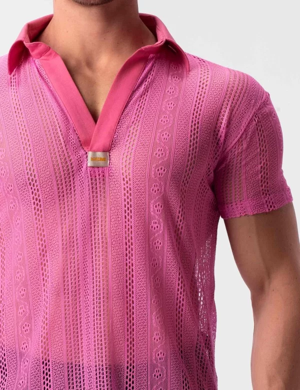 Lace Polo Grigor - Pink