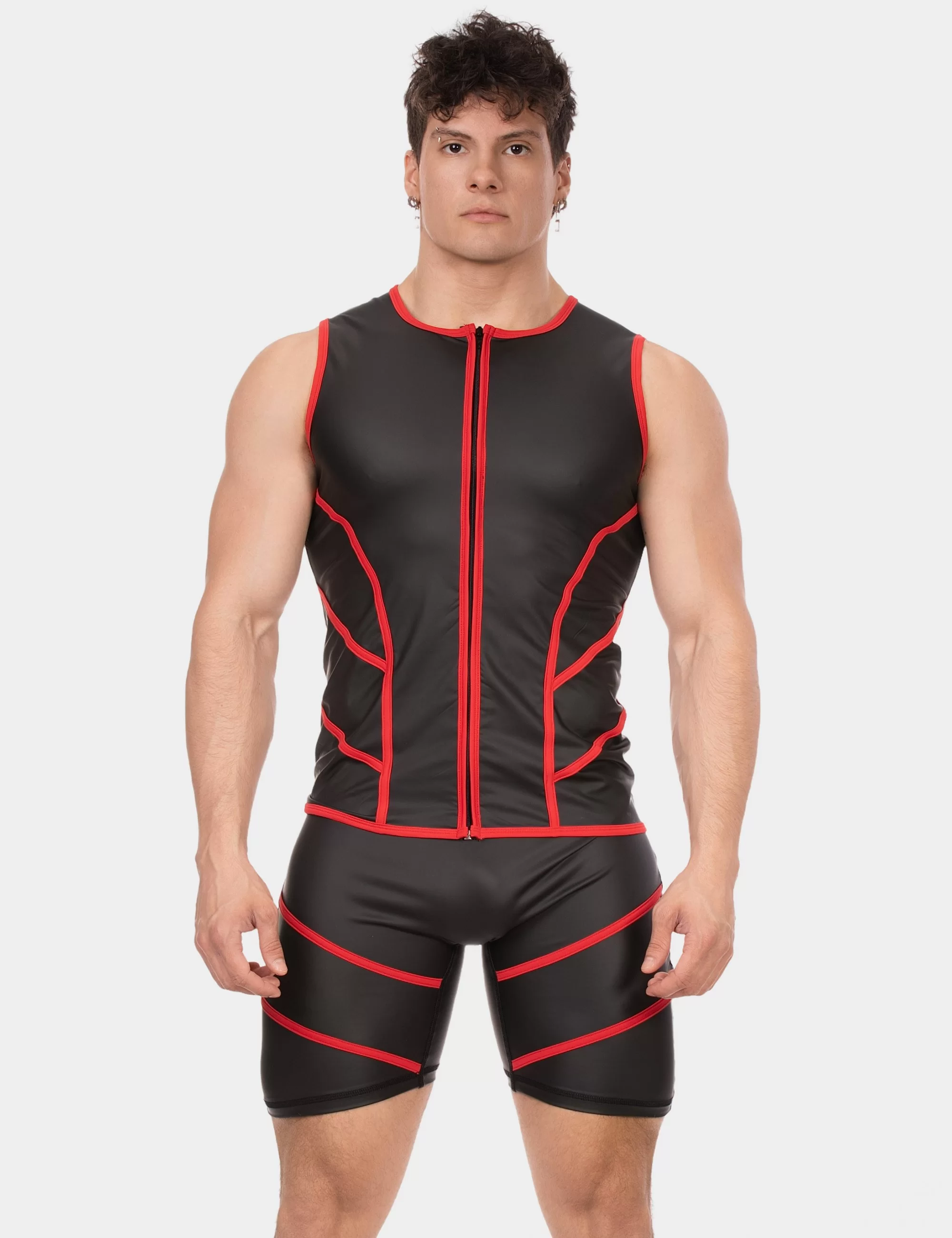 Vest Robin - Black-Red