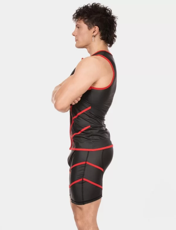 Vest Robin - Black-Red