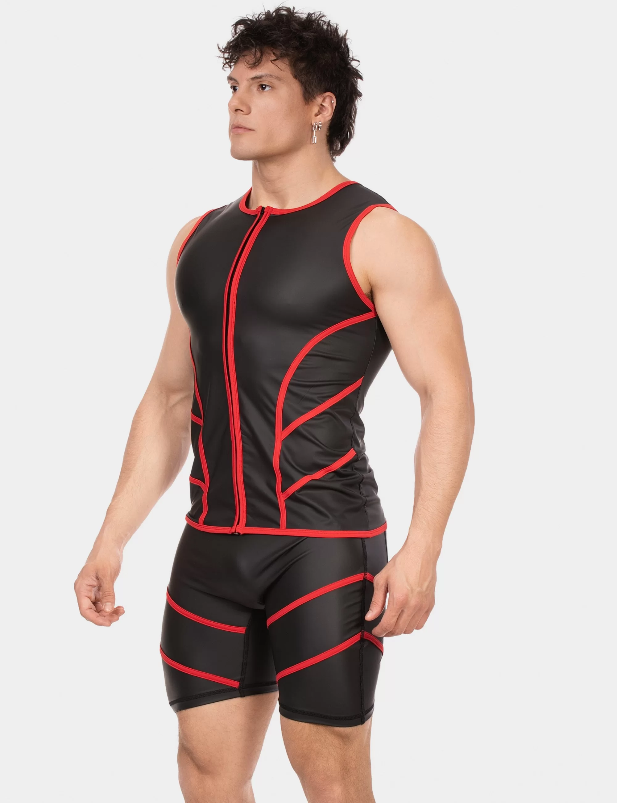 Vest Robin - Black-Red