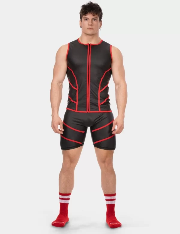Vest Robin - Black-Red