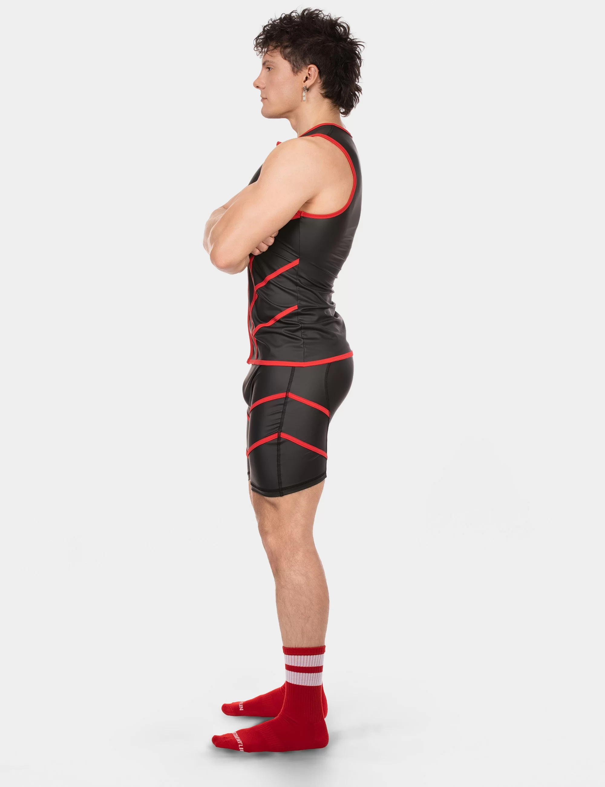 Vest Robin - Black-Red