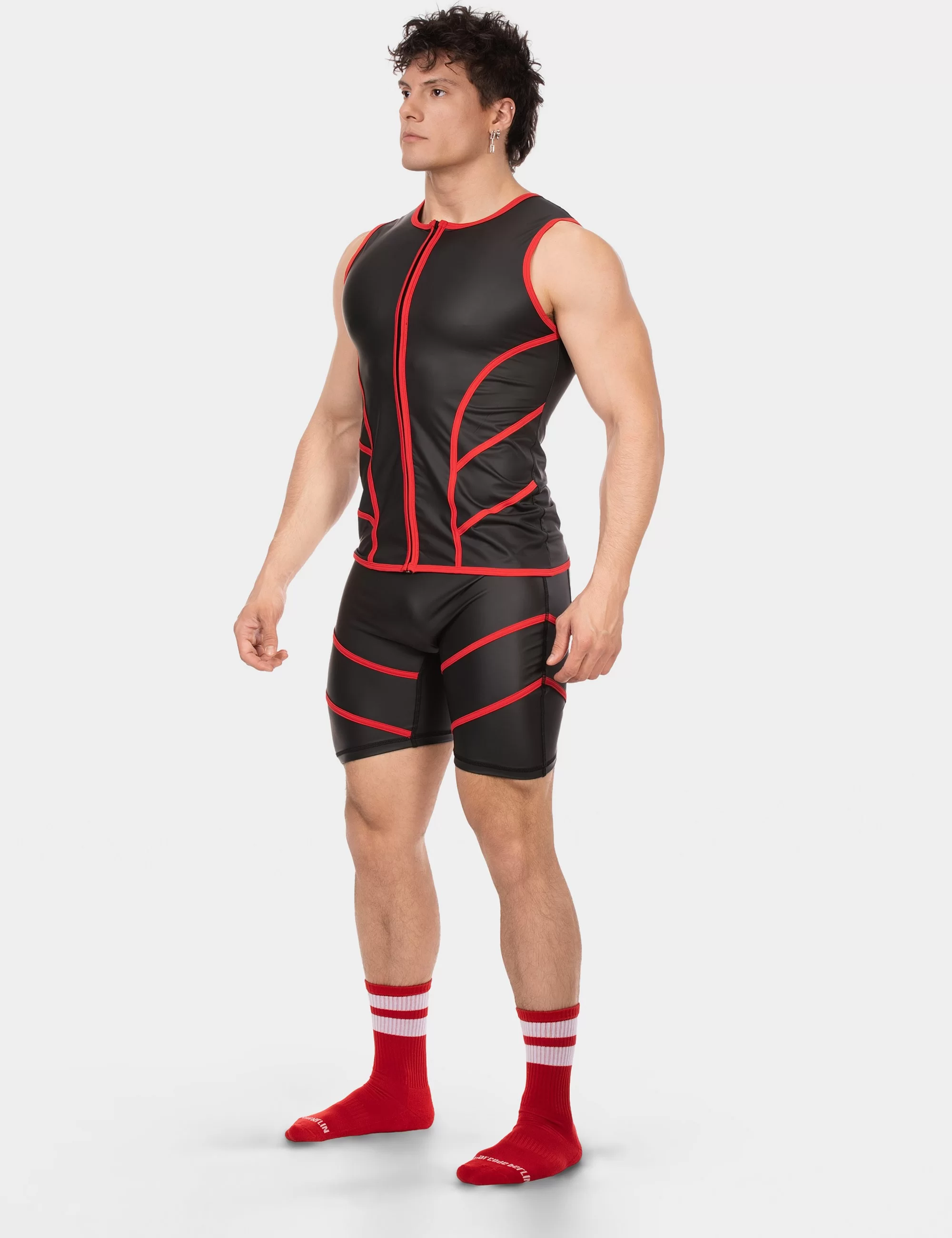 Vest Robin - Black-Red