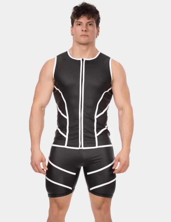 Vest Robin - Black-White