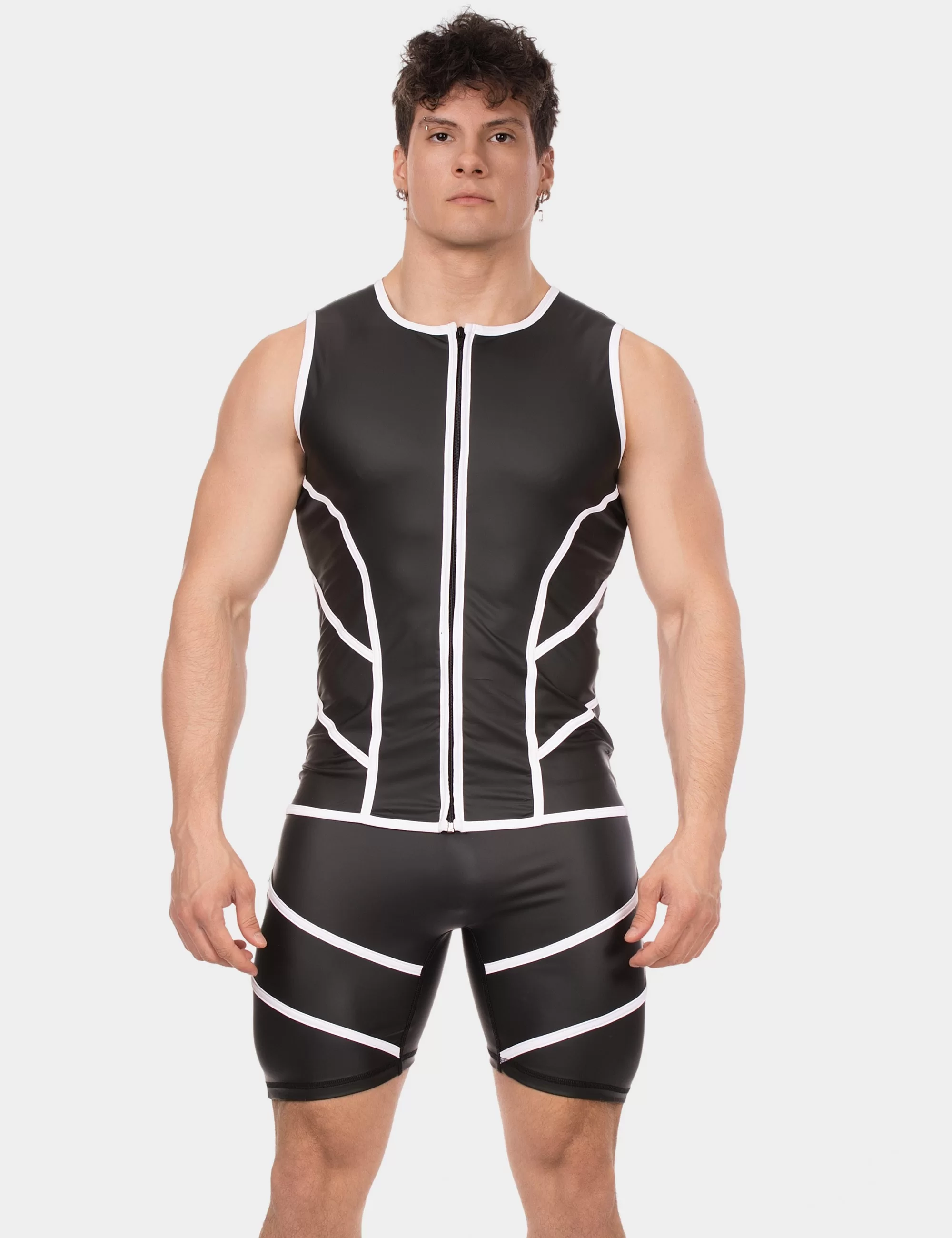 Vest Robin - Black-White