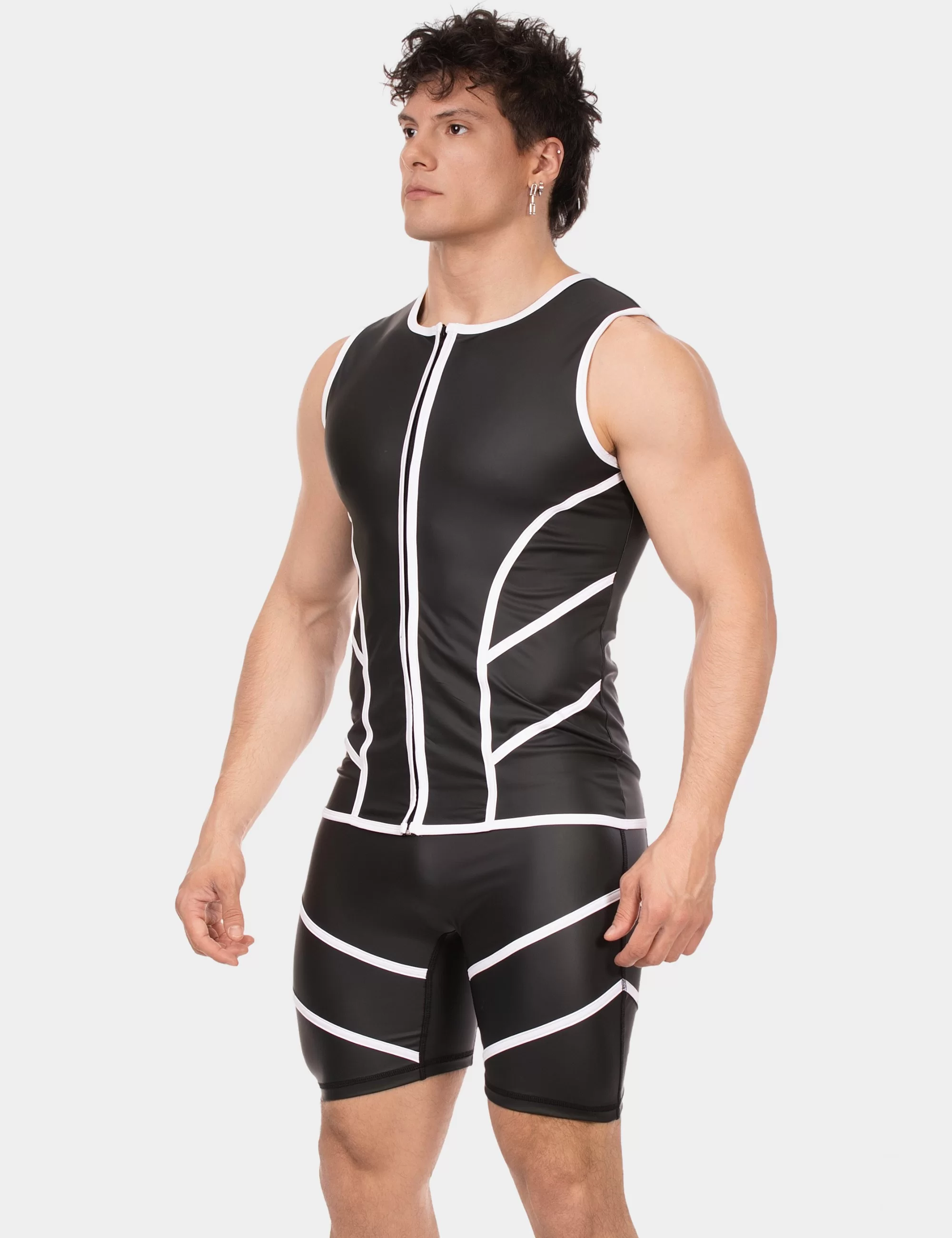 Vest Robin - Black-White
