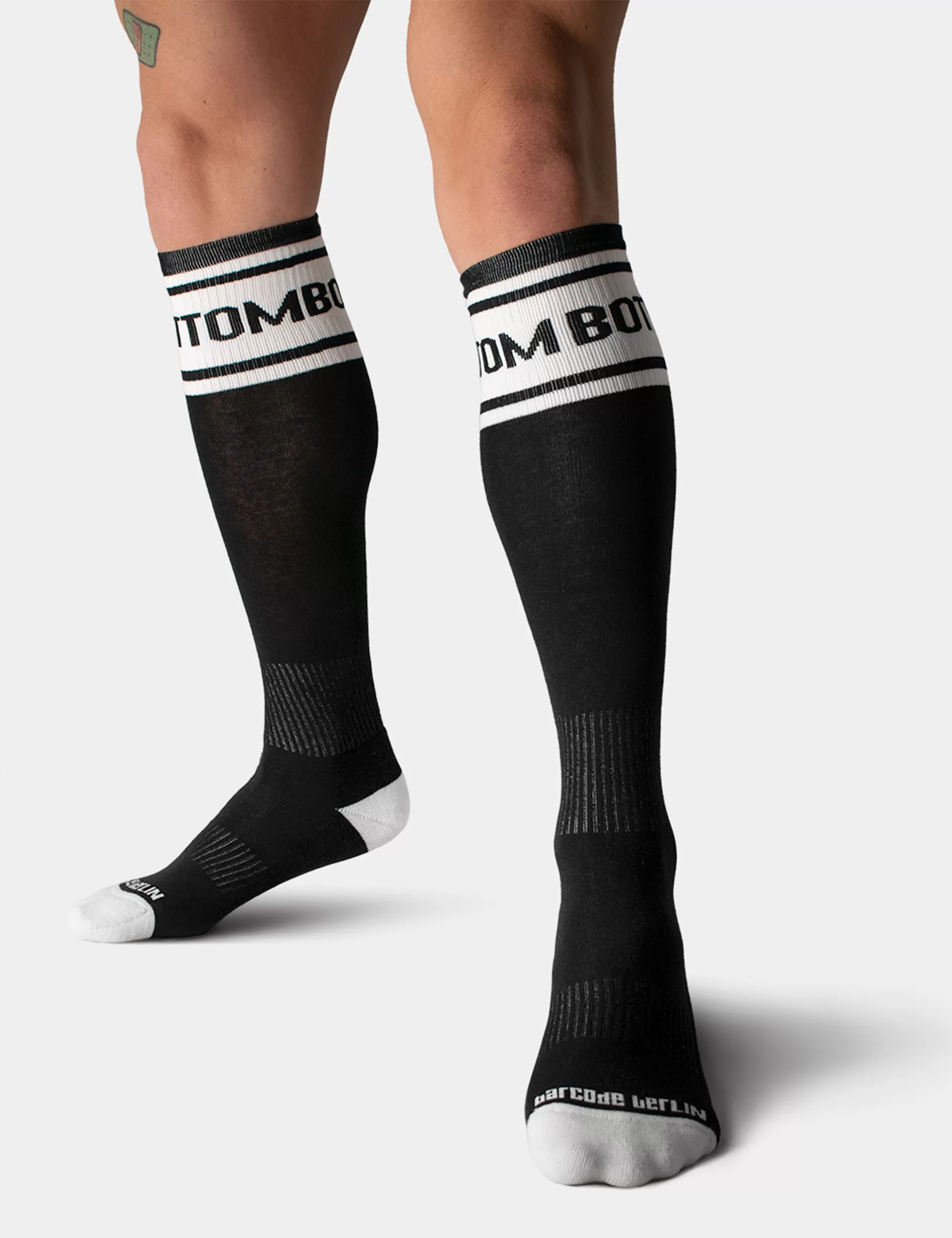 Identity Football Socks Bottom - Black-White