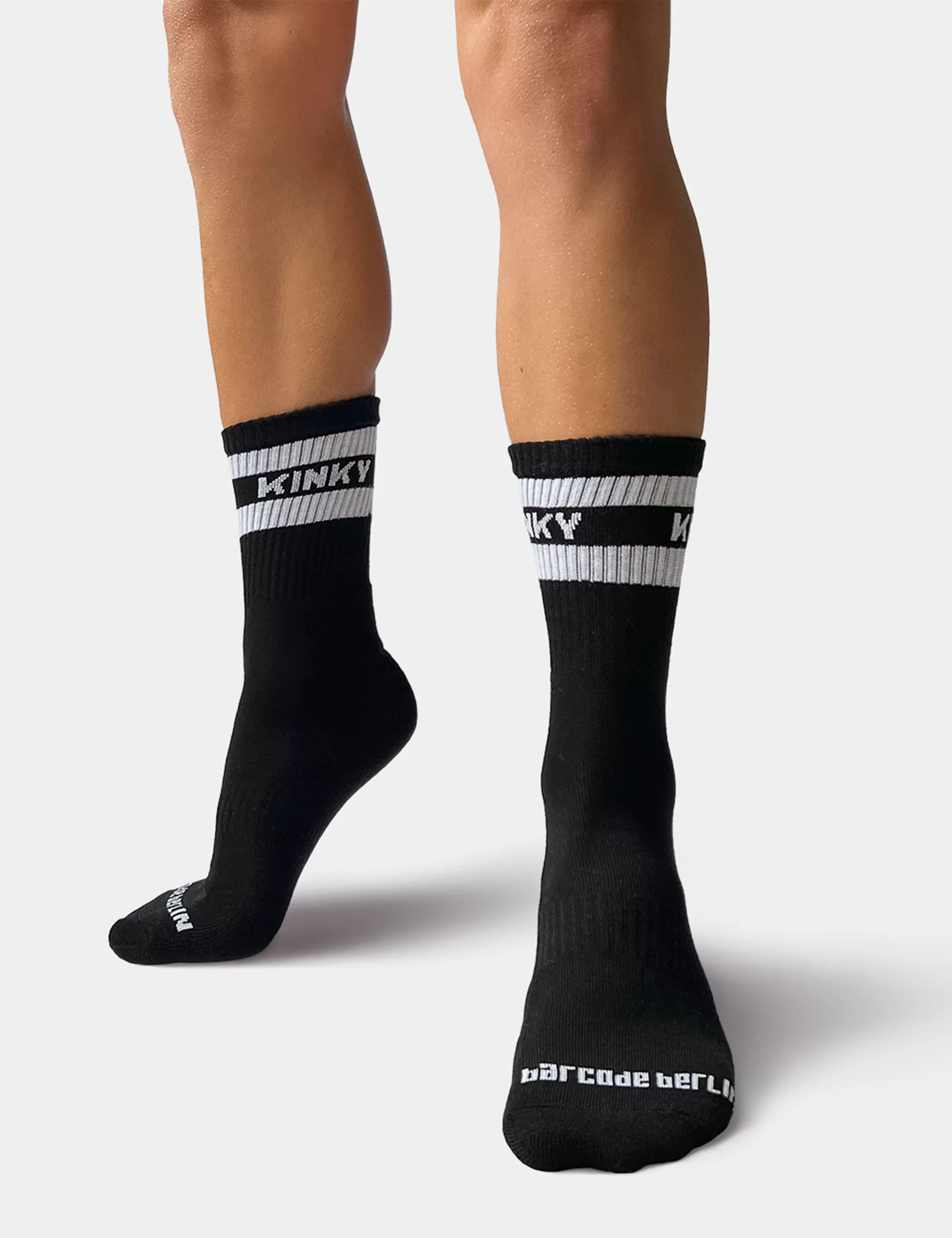 Half Fetish Socks Kinky - Black-White
