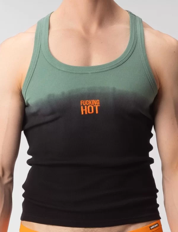 Tank Top Degrade Fucking Hot - Green-Black