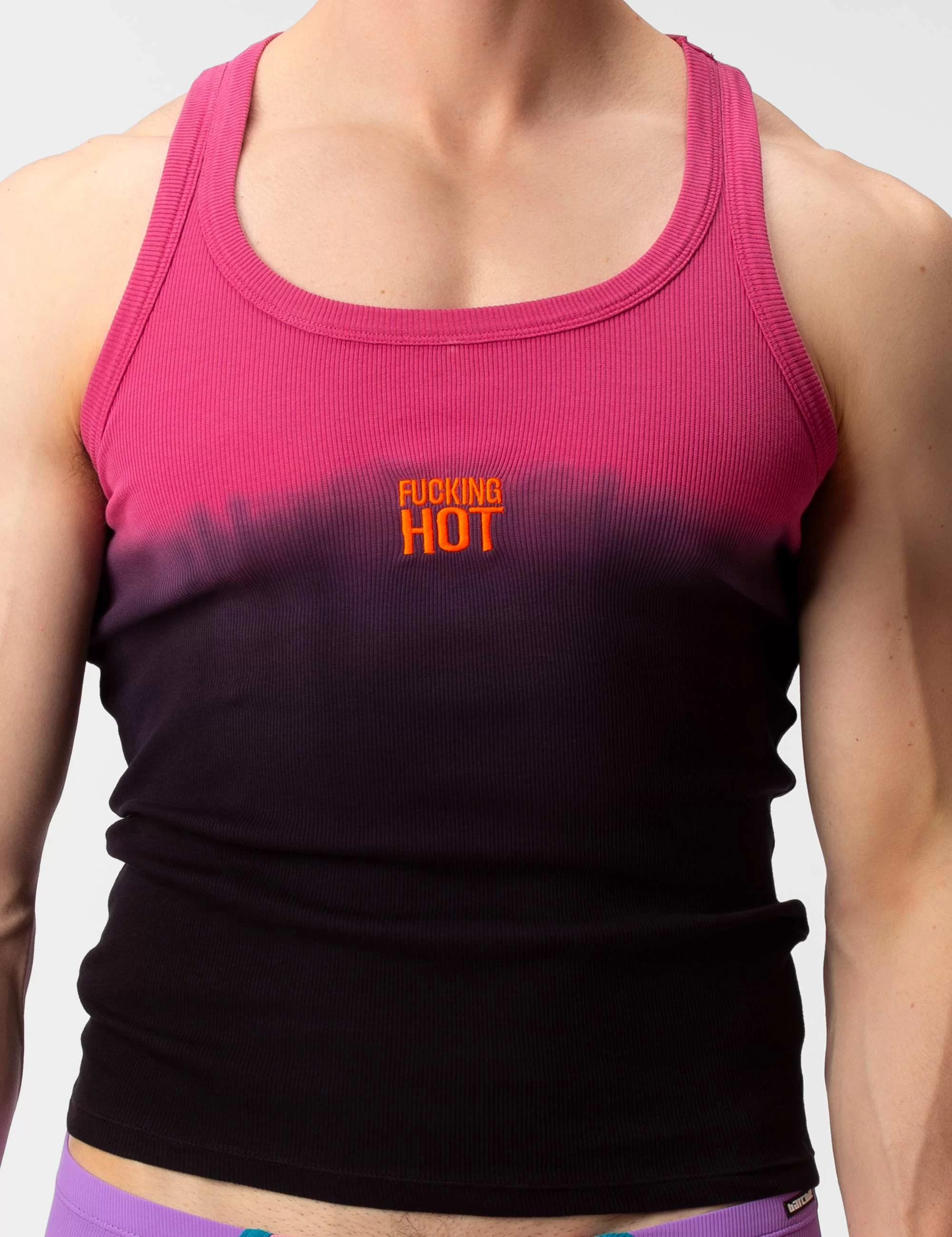 Tank Top Degrade Fucking Hot - Pink-Black