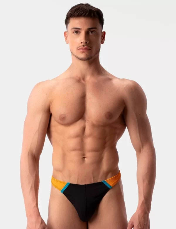 Swim Thong Uril - Black-Orange-Blue