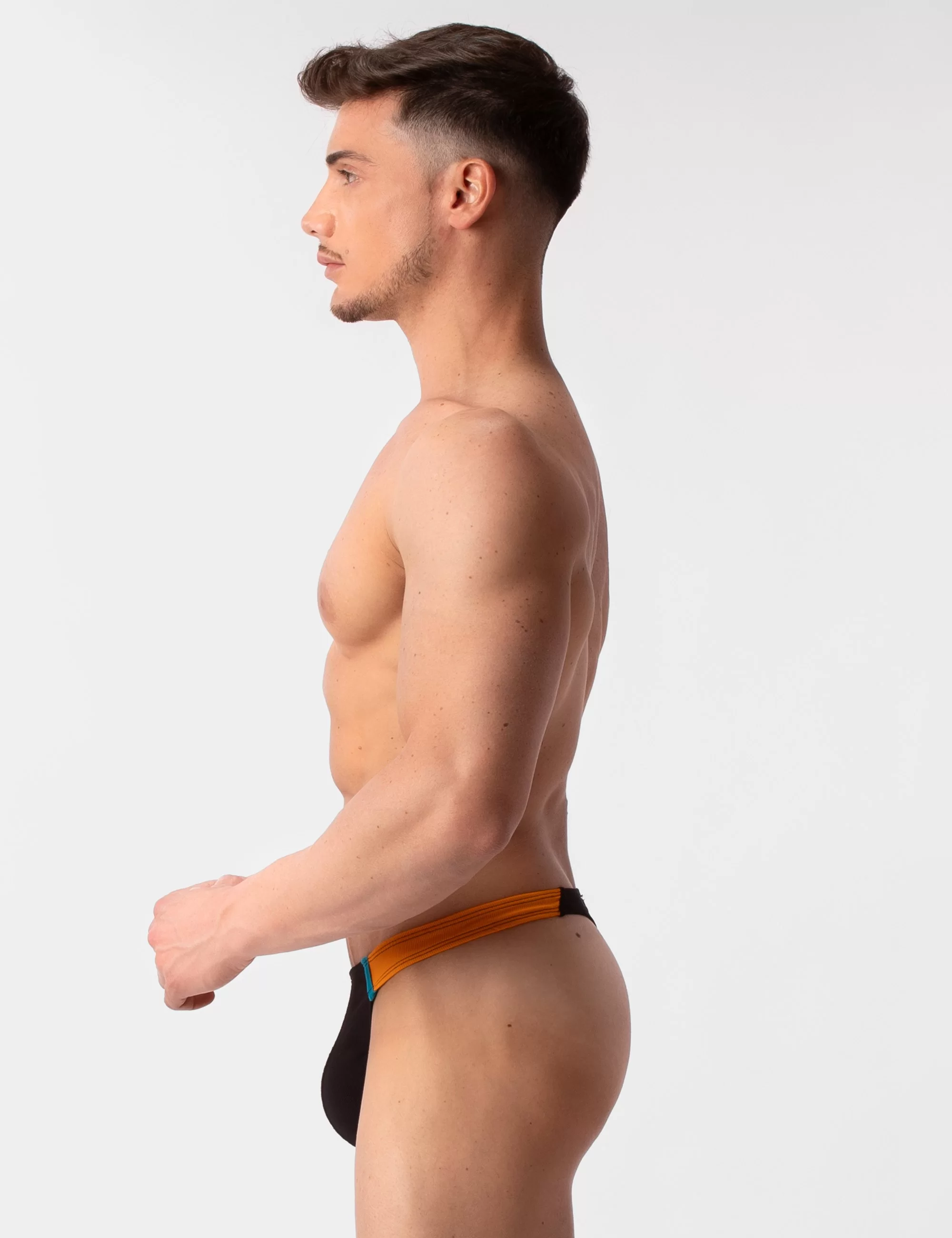 Swim Thong Uril - Black-Orange-Blue