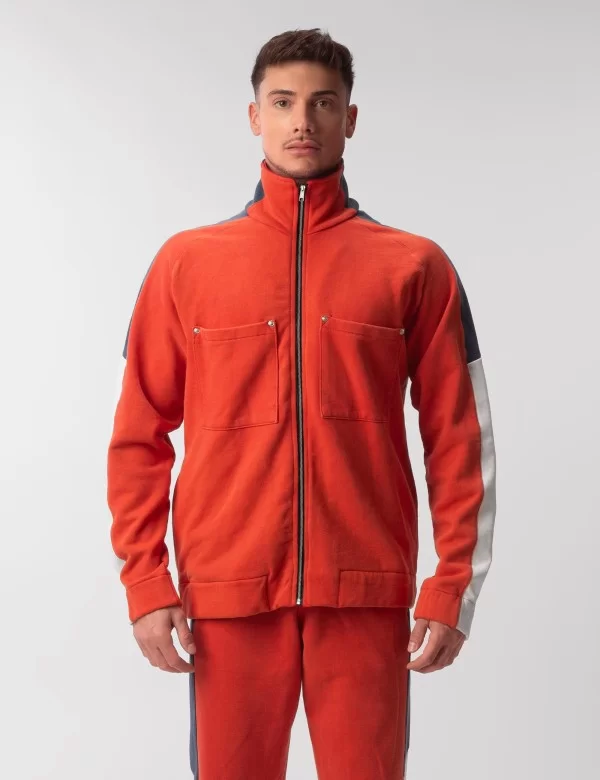 Fleece Jacket Zlat - Red-Blue-White