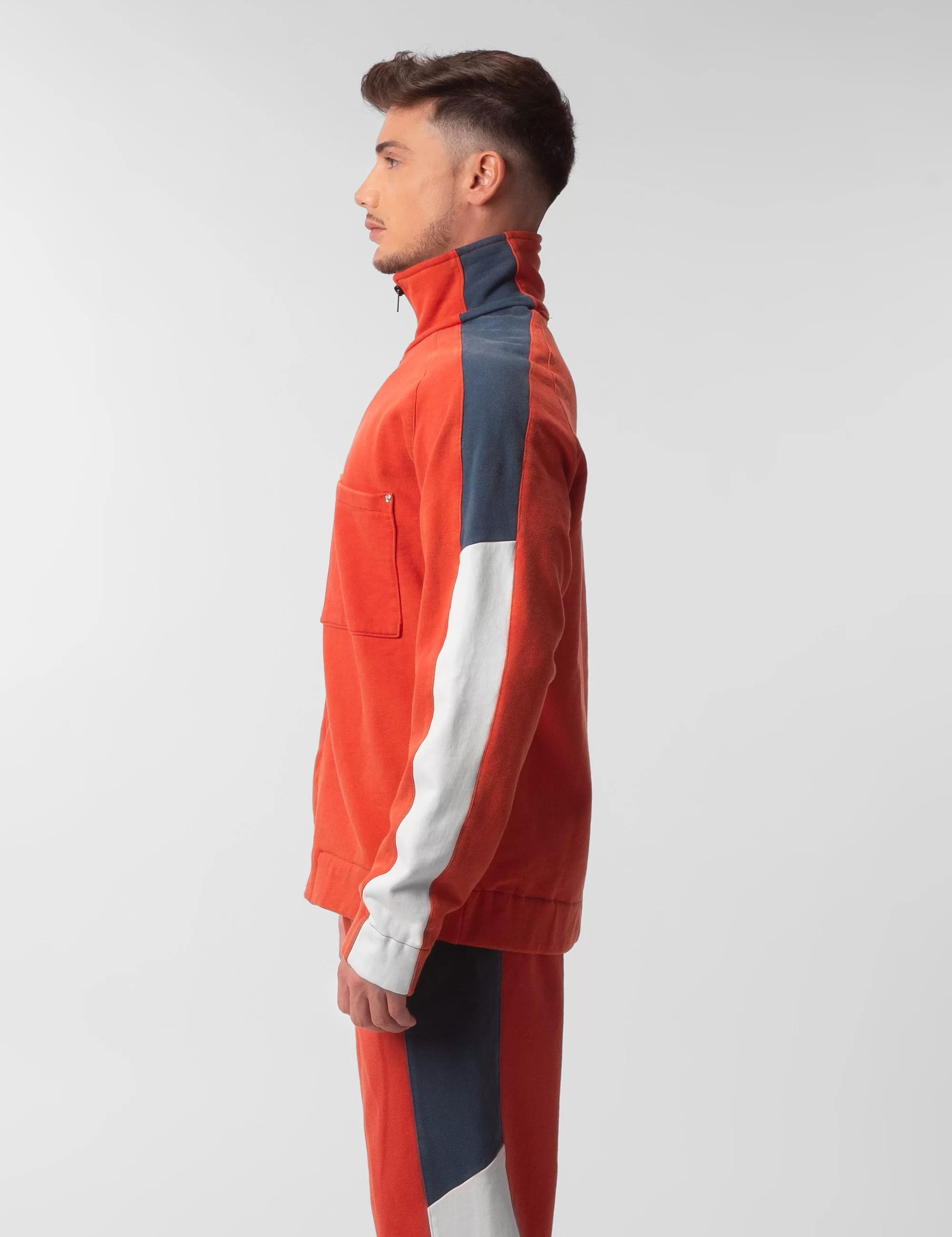 Fleece Jacket Zlat - Red-Blue-White