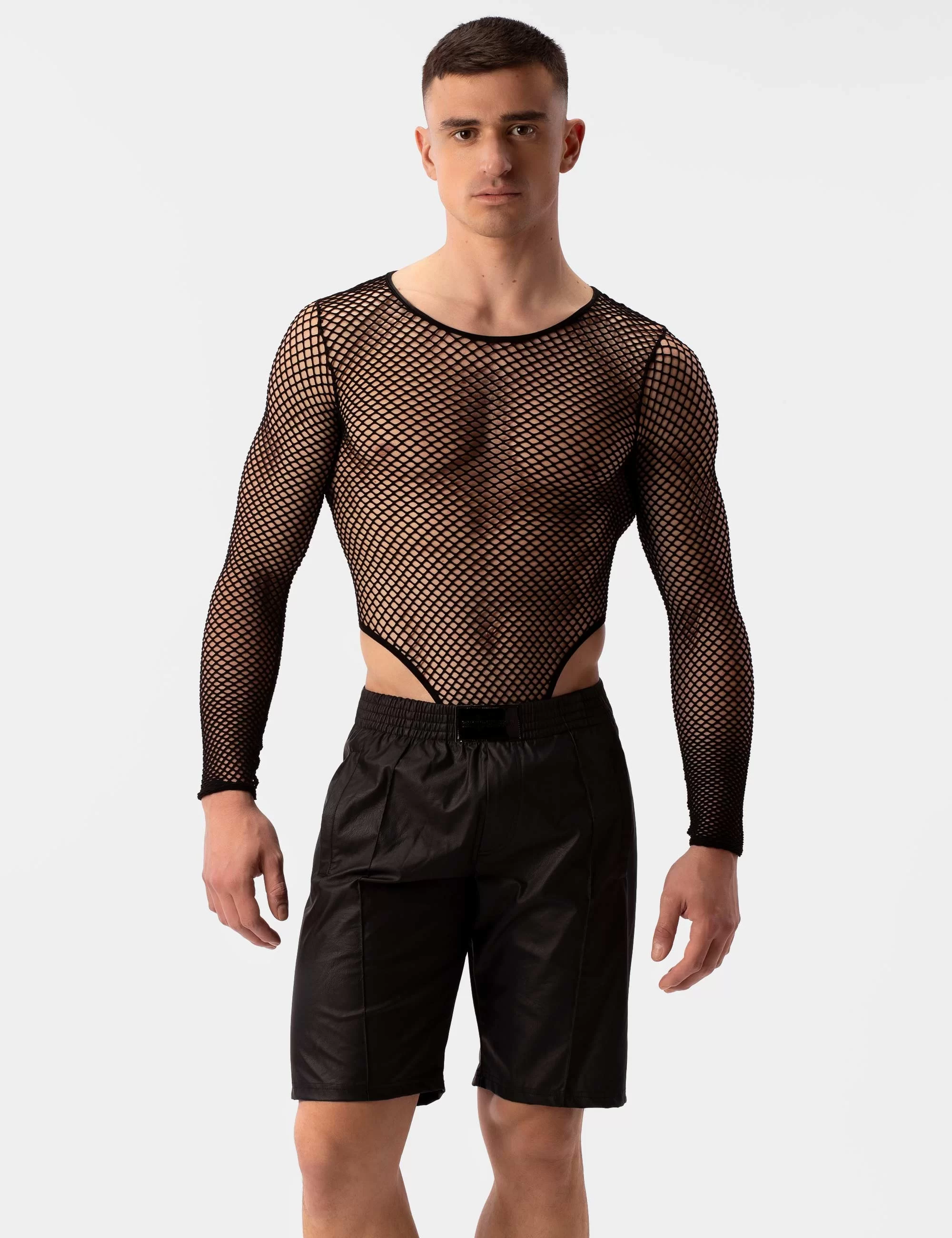 Leather Short Polikor - Black
