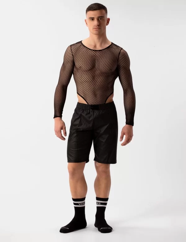 Leather Short Polikor - Black