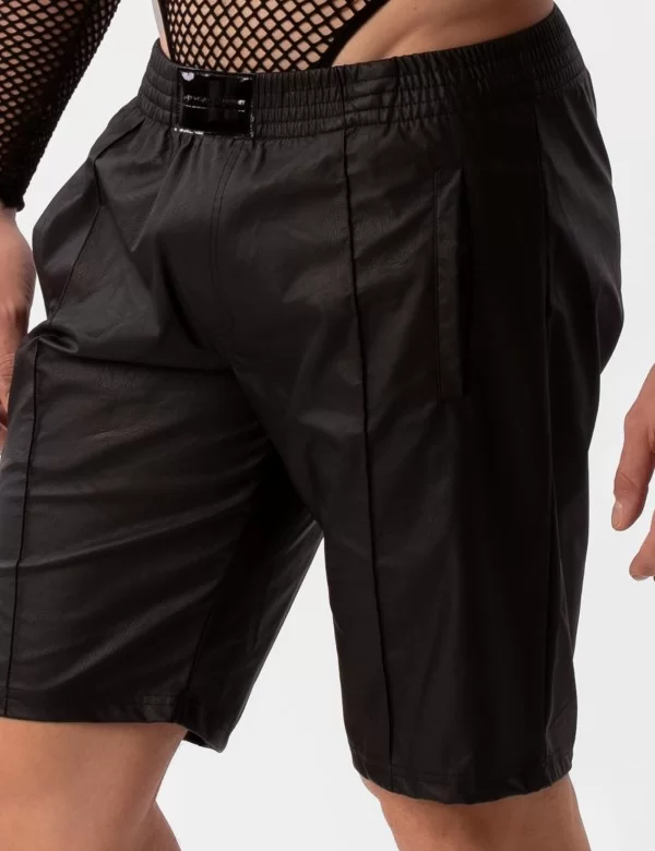 Leather Short Polikor - Black