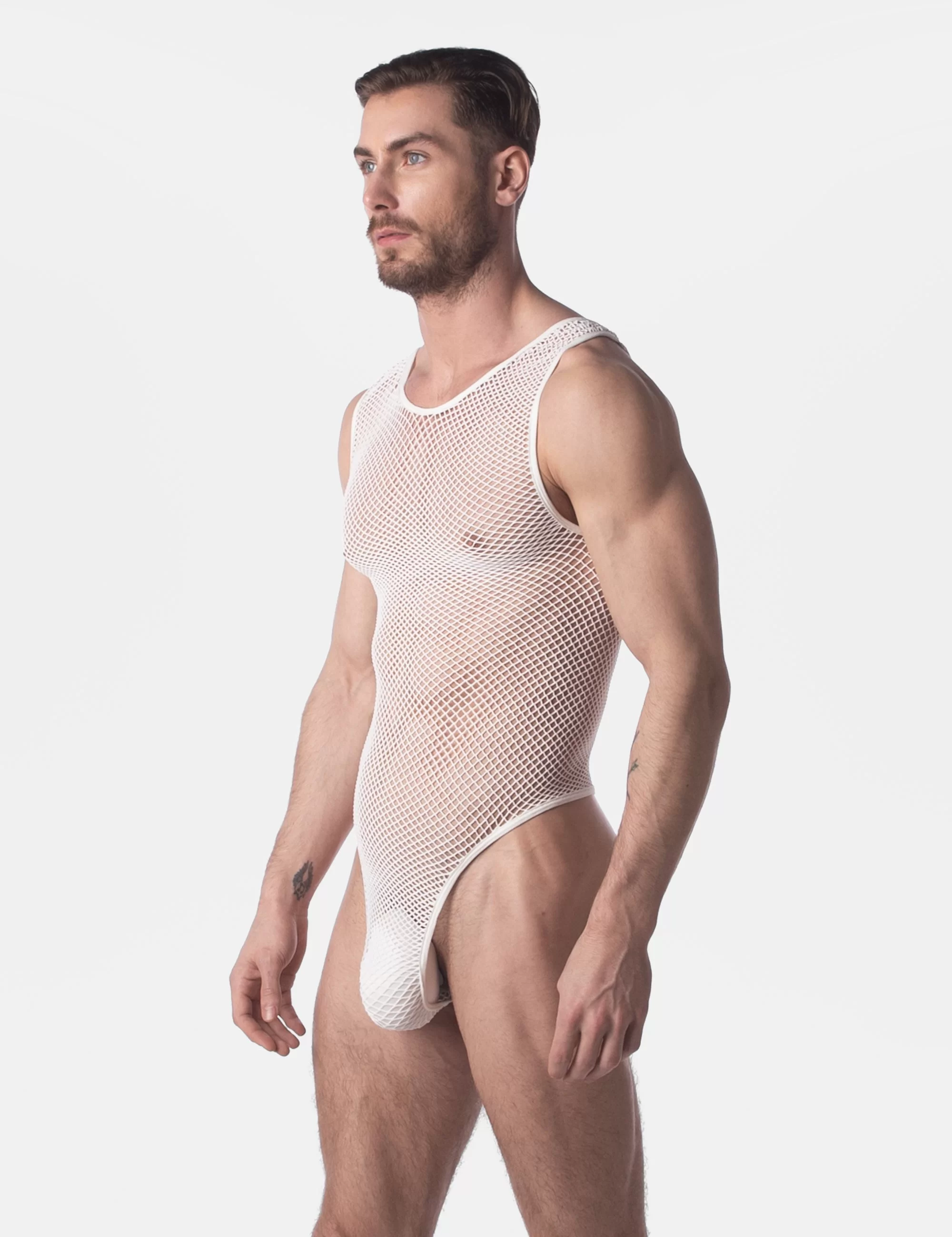 Fishnet Body Roma - White