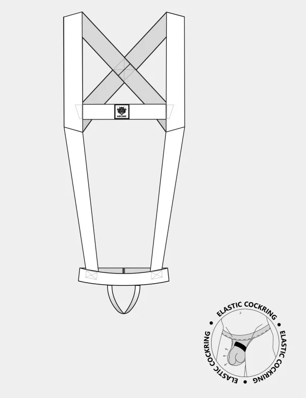 Body Harness Ikem - Red