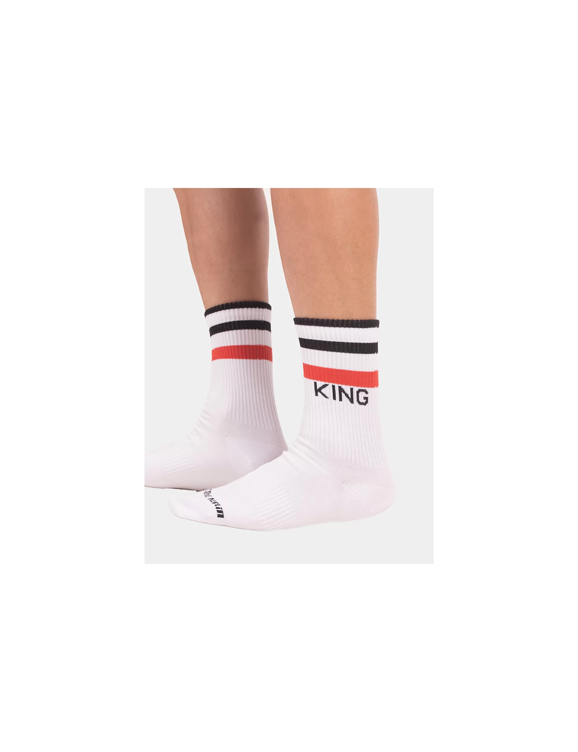 Barcode Urban Socks King - White-Black-Red