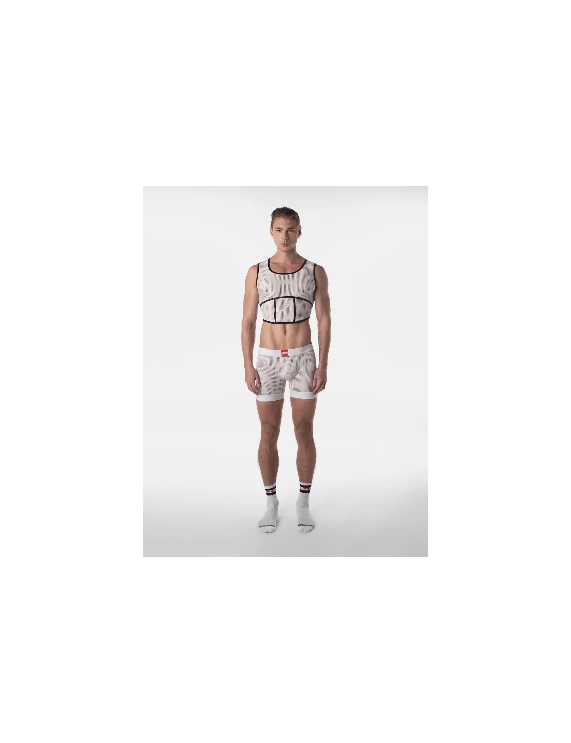 Mesh Short Rupo - White