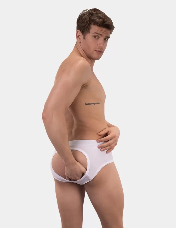 Basic Backless Brief Helios - White