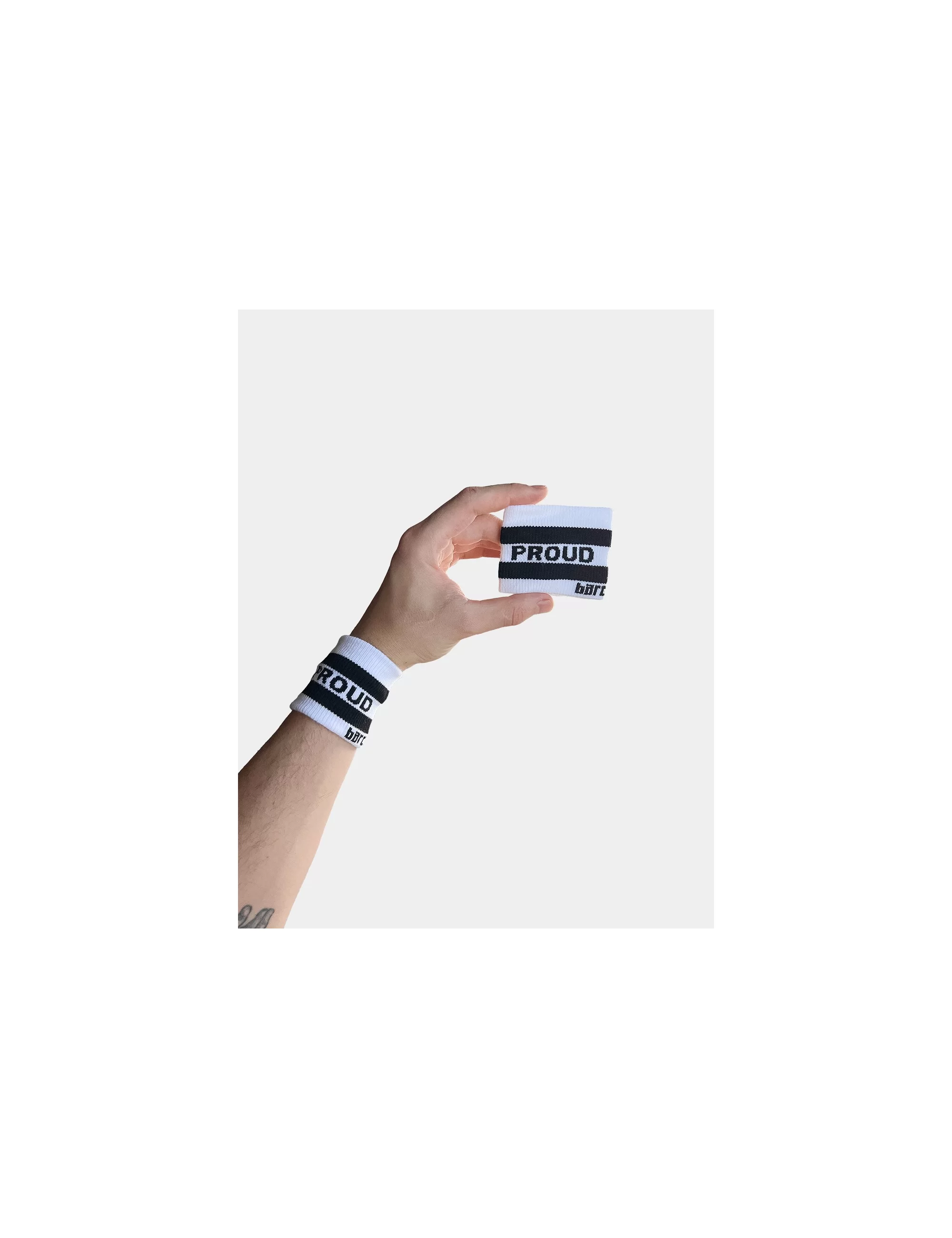 Identity Wrist Band Proud - White-Black