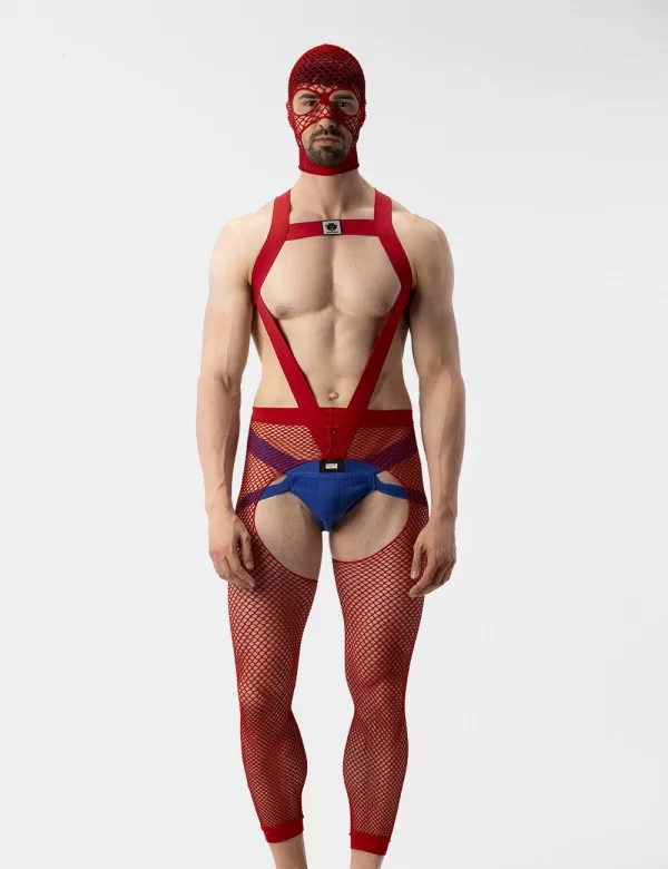Fishnet Mask Sicily - Red