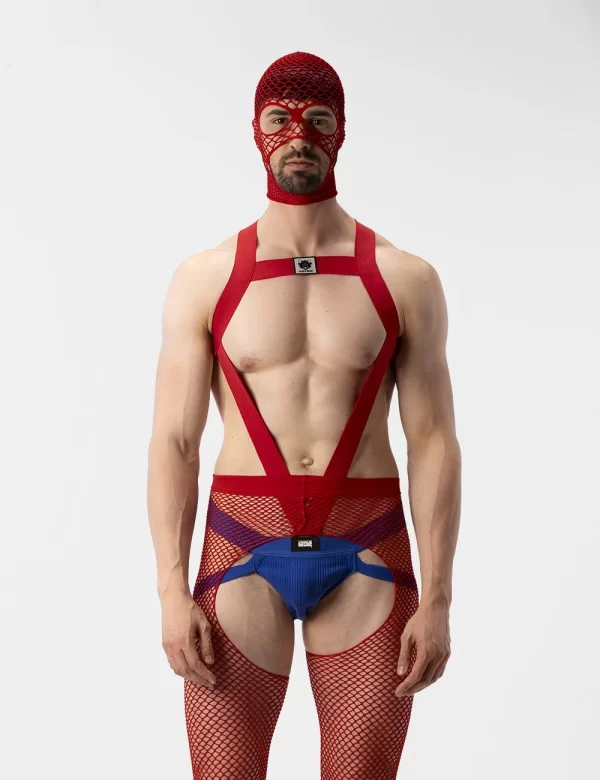 Fishnet Mask Sicily - Red