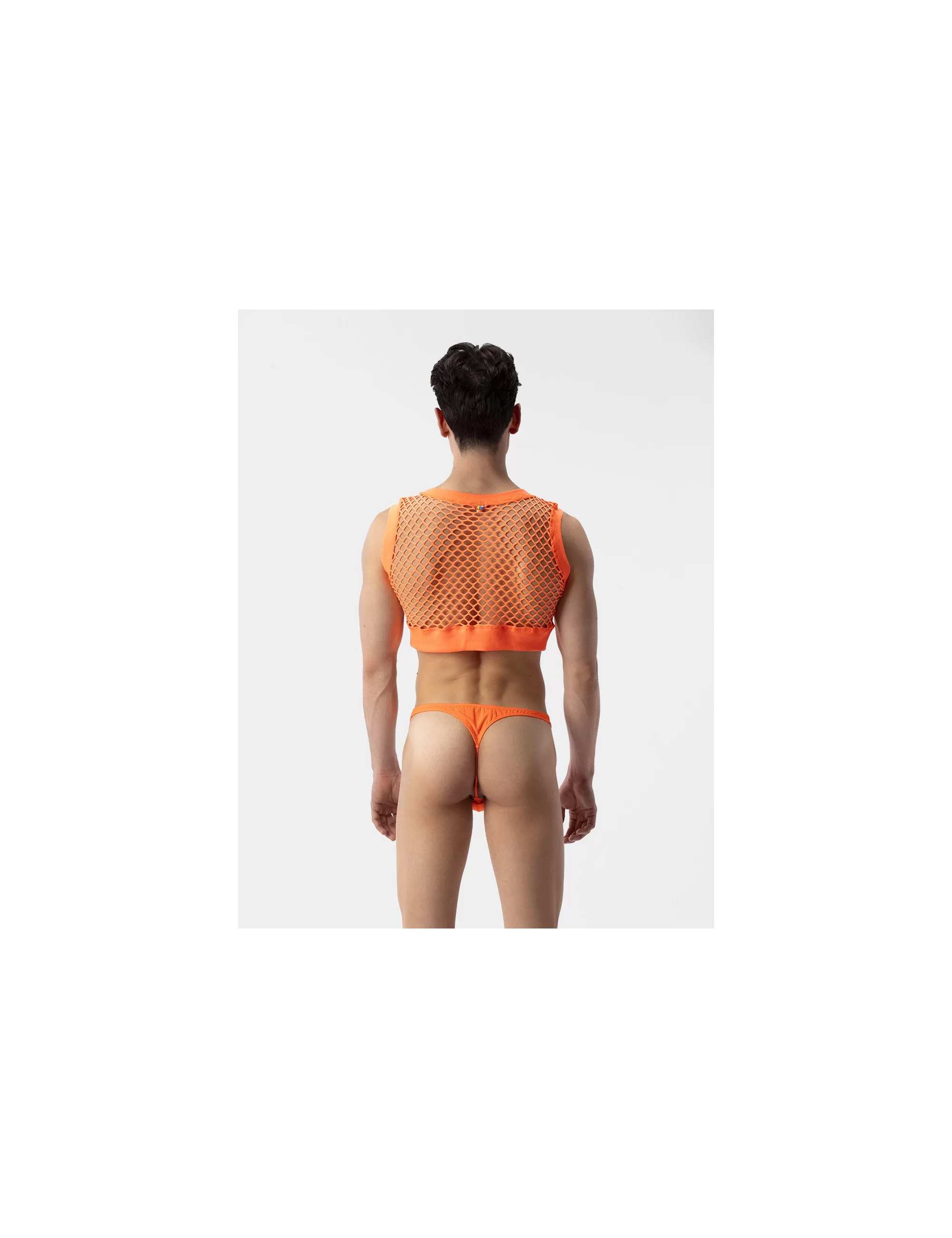Mesh Crop Arman - Neonorange
