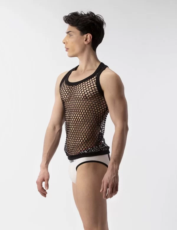 Mesh Tank Top Daniya - Black