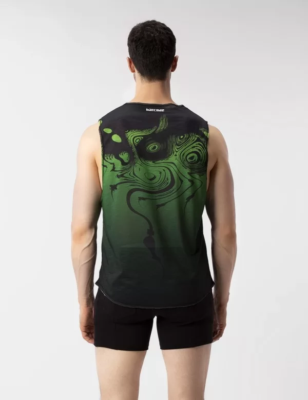 Muscle Top Keta - Green-Black